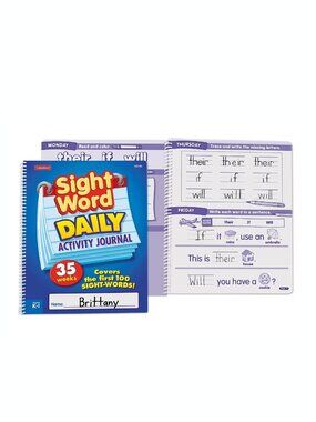 Lakeshore Sight Word Daily Activity Journal 100 Sight words K-1 NEW